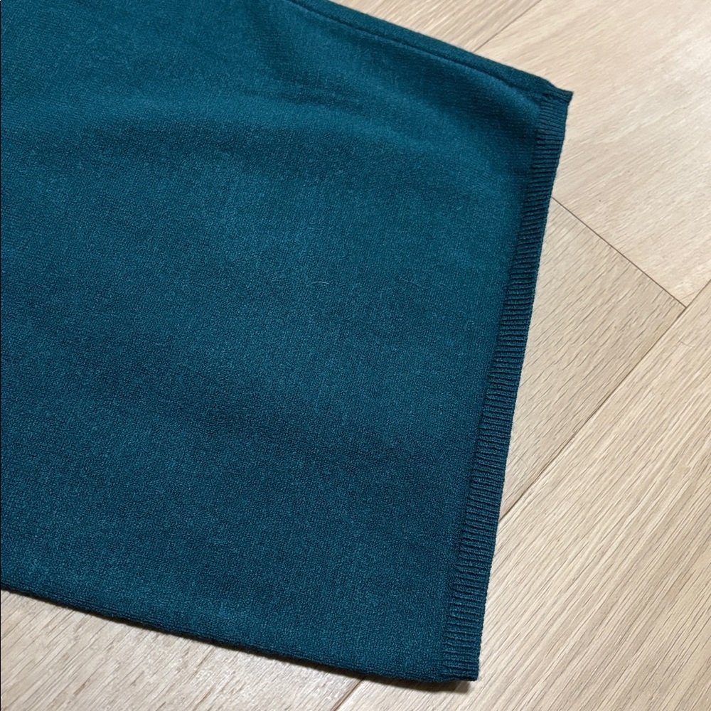 WYNNE LAYERS (1X) Sweater Knit Wide-Leg Pants Pockets Pull-On Soft Dark Teal NEW - Picture 7 of 12